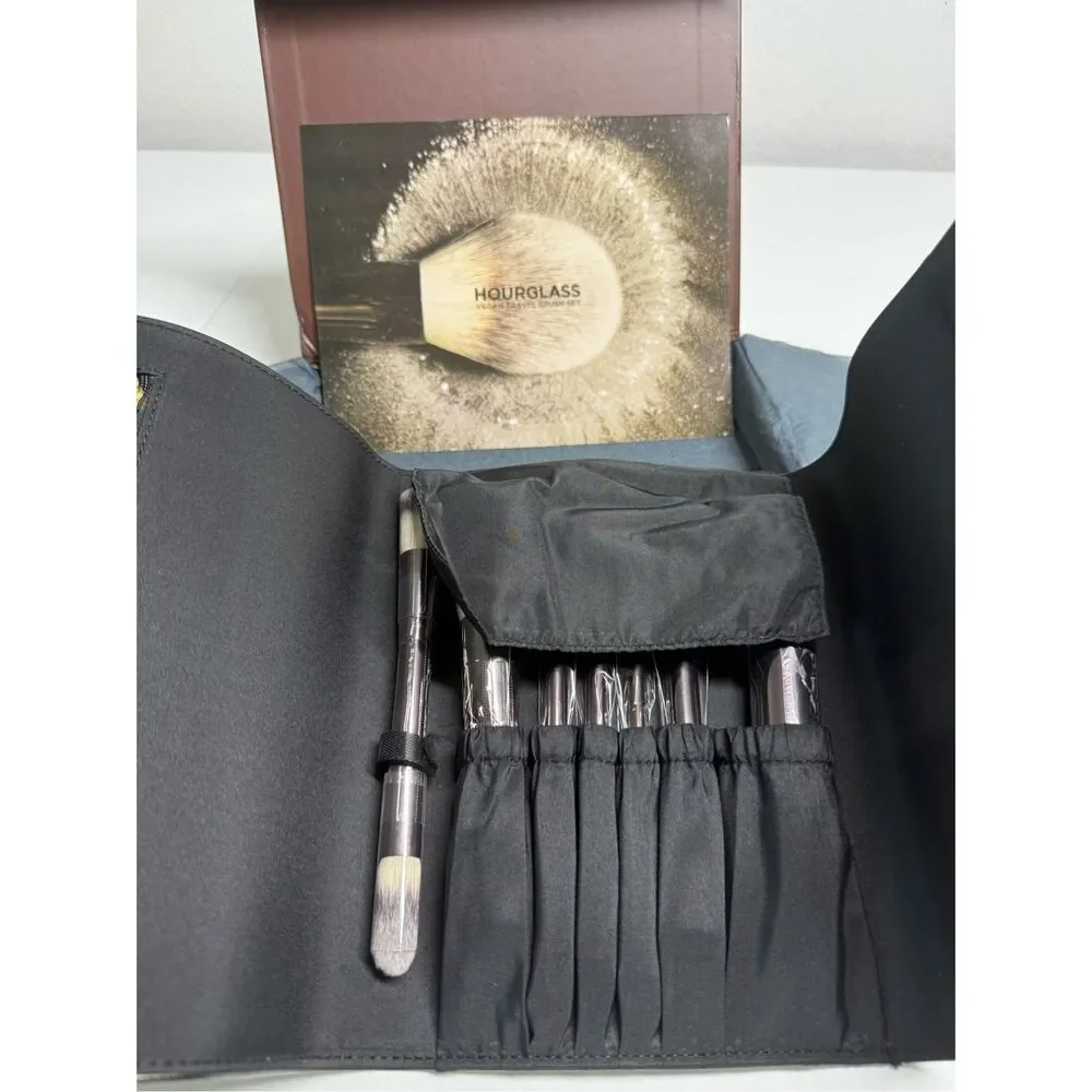 New Hourglass Professional Makeup Brush Set 7Pc With Case